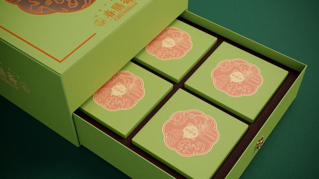 中秋月饼礼盒传承东方传统，太有韵味了…