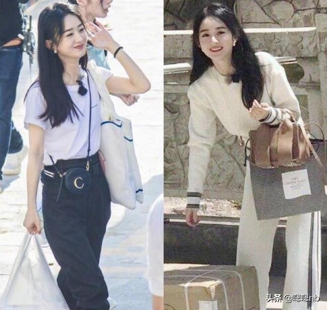 《中餐厅4》路透图曝光，赵丽颖和黄晓明逛街买菜，也太接地气了