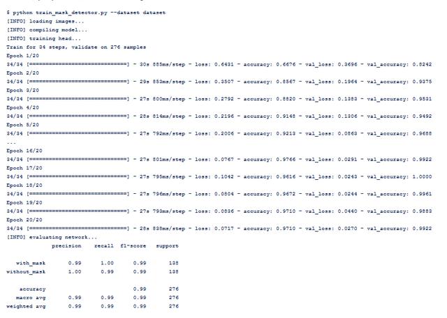 使用OpenCV、Keras/TensorFlow和深度学习实现口罩探测器