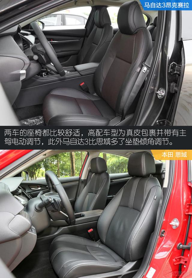 对运动的不同理解 马自达3对比本田思域