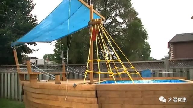 加拿大男子后院给自家娃造“海盗船”结果被整个给搬走了