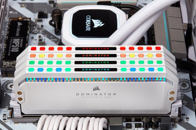 美商海盗船统治者铂金RGB DDR4开启预售：白色装机新选择