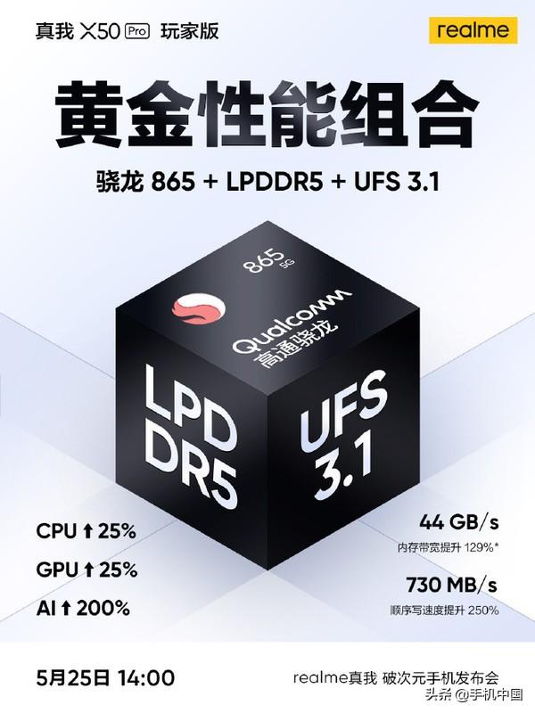 realme X50 Pro玩家版配置曝光 搭载“黄金性能组合”