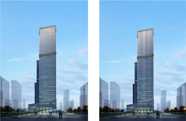 昆明呈贡区中铁大厦外观调整，建筑核心筒施工约达30层
