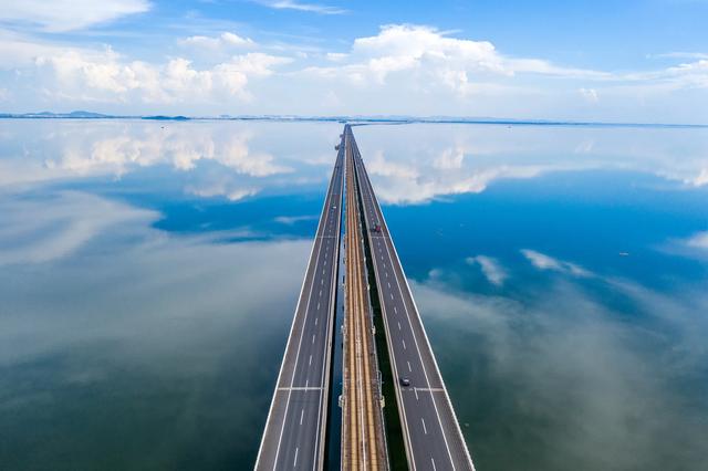 之镜|南京天空之镜石臼湖 这才是碧水共长天一色