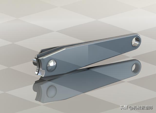 用Solidworks设计的镀铬指甲刀，特别真实，大家可以练一练