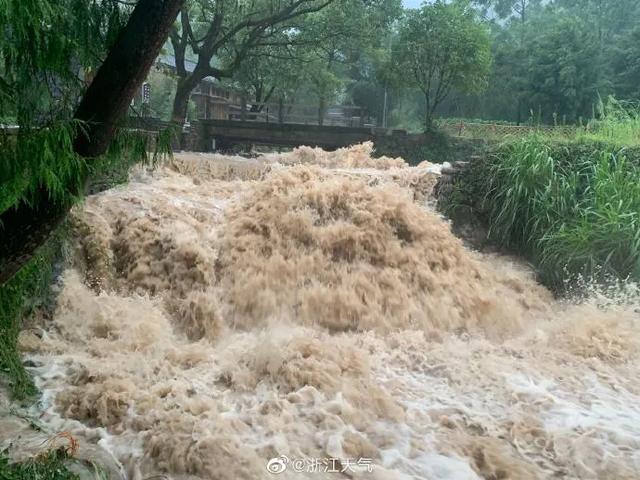 浙江乐清江河水位暴涨|黑格比在浙江乐清登陆！2020台风实时路径发布系统 黑格比实时路径最新消息