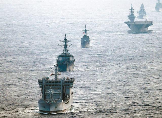 美国算盘叮当响，联合亚洲三国齐聚南海，四国