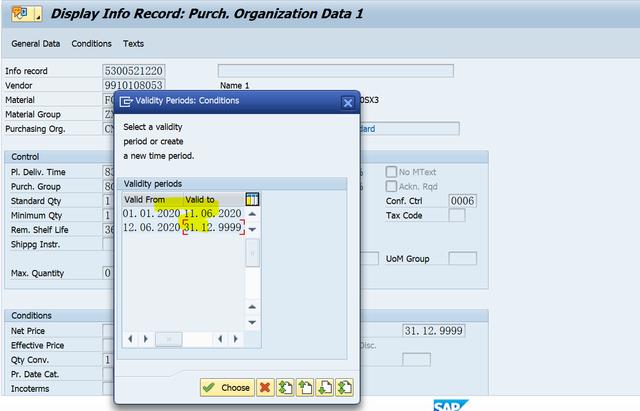 「SAP技术」SAP MM 采购信息记录新价格不能体现在PO新的ITEM上？