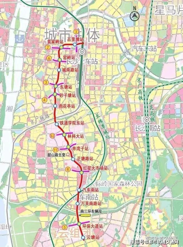 长沙地铁建设加快未来将建成18条轨道交通线路