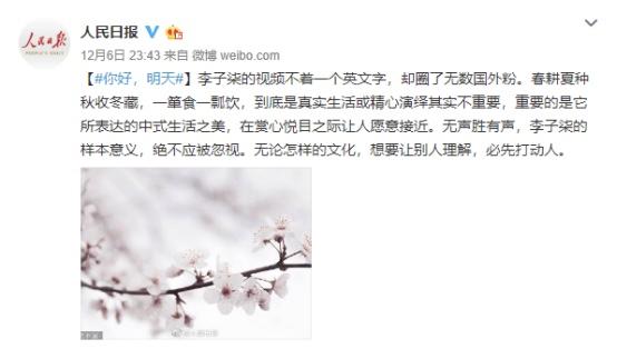 「李子」出题人回应李子柒写入考卷是正能量的鼓励