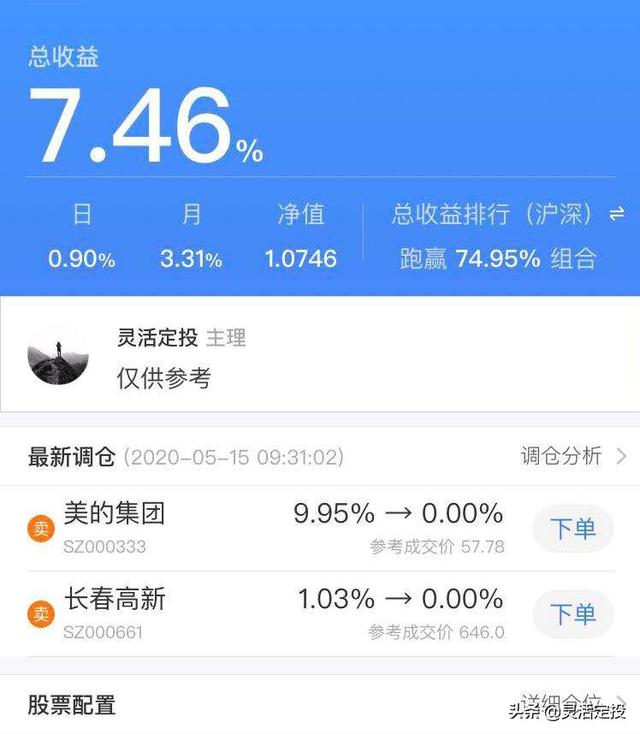 跑赢74%组合的基金都要哪些，灵活定投实盘第8期