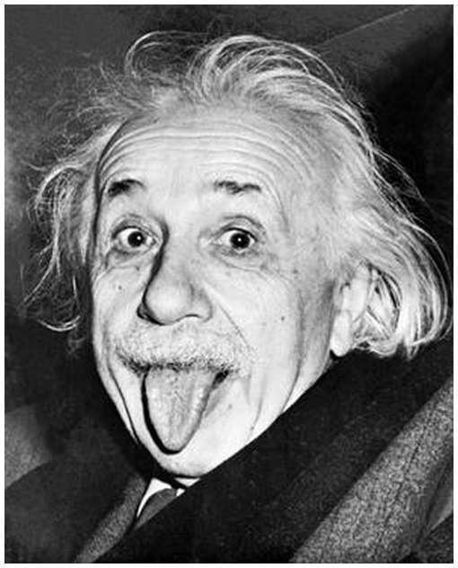 智商最高的爱因斯坦也有调皮的一面