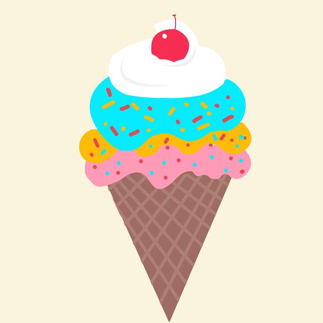 电脑ps手绘画冰淇淋，几步就搞定