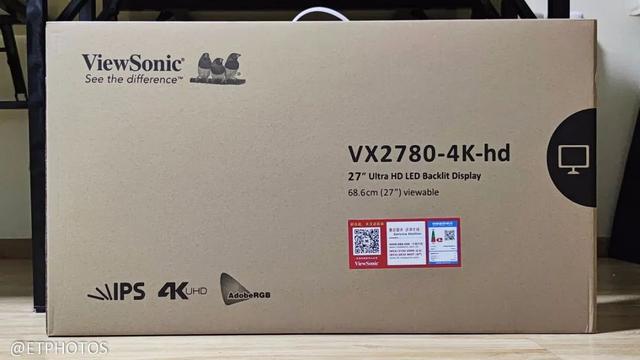 最便宜的27英寸4K广色域显示器 优派VX2780-4K-HD-5深度评测