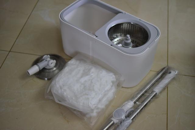 洗甩合一·家务帮手 全格旋转免手洗拖把
