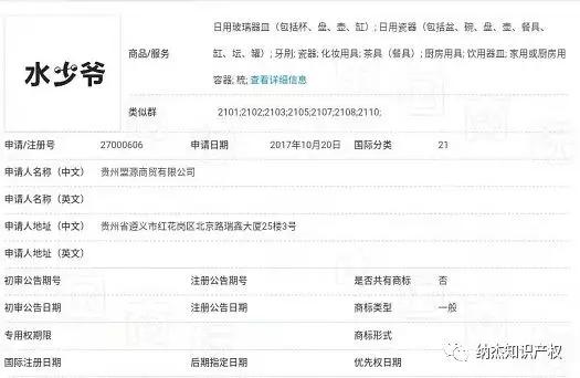 含有“少爷”的词能被注册成商标吗？附北京高院判决书