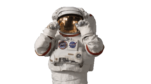 宇航员亲身示范宇宙级表情包艰难时期,送你一个火星笑脸gif然鹅