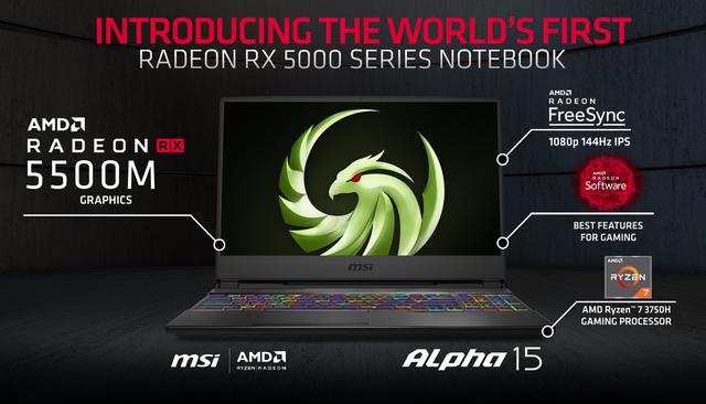 7nm RX 5500M战力如何？微星先锋Alpha 15游戏本评测