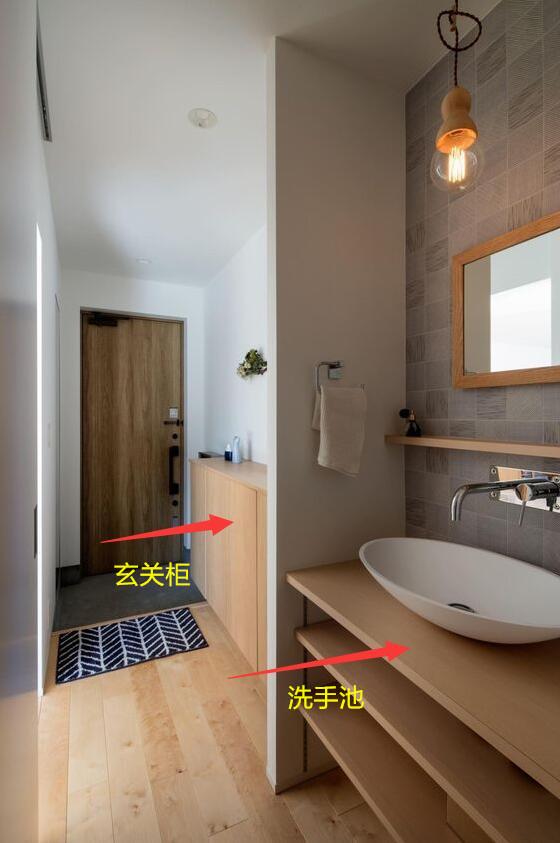 一般人想不到日本会这样装 玄关加个洗手池 人性化设计名不虚传 Bierenjia De