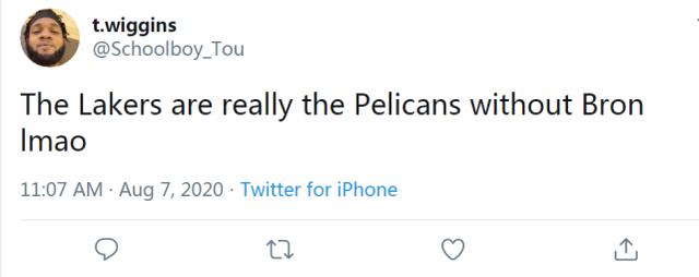 三分19中2！湖人輸球兩數據再創新低，球迷：沒有詹姆斯，湖人就像鵜鶘！（影）-黑特籃球-NBA新聞影音圖片分享社區