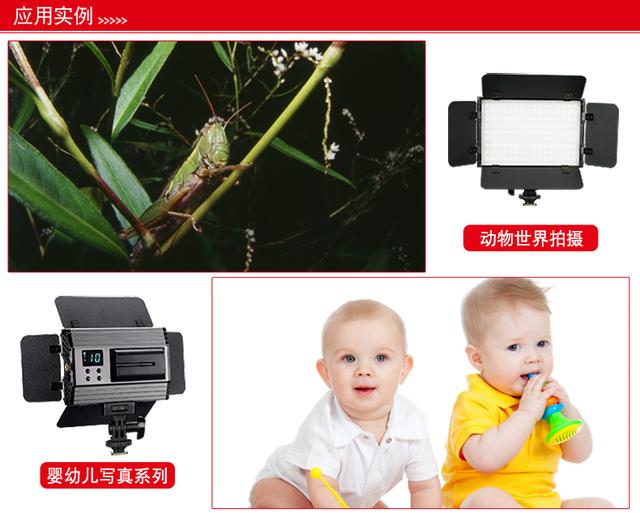led攝影燈機頂攝像燈外拍相機補光燈影視拍照婚慶常亮燈桌面打光