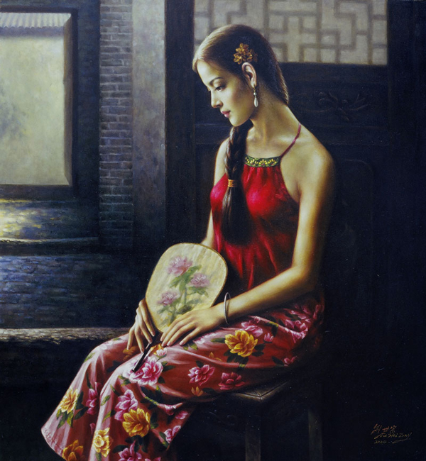 艺术家人体油画中的少女太性感,被评为世界名画中的十大美女之一