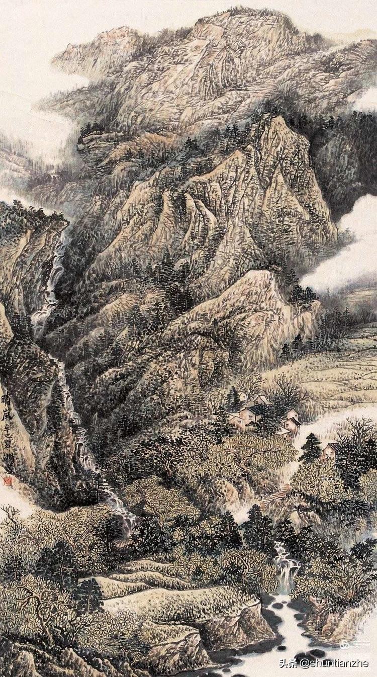 [转载]历代名家山水画《晴岚图》