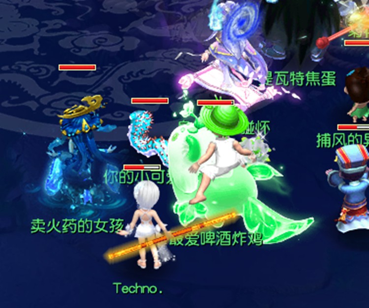 梦幻西游：青花瓷玩家就是强，展示11技能海毛虫，输出给力