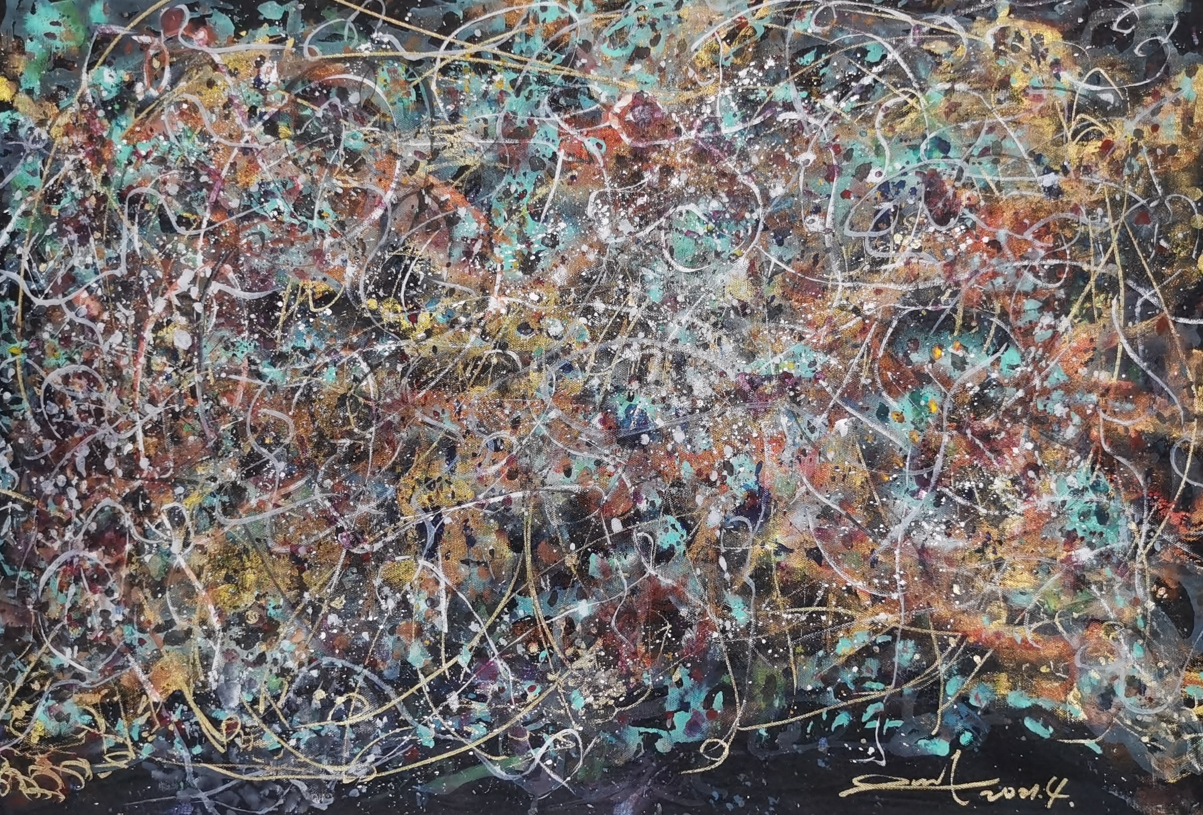 抽象画大师赵燮作品引市场关注