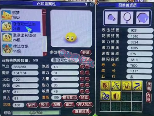 梦幻西游：两只个性泡泡展示，铁柱偶遇区内顶级不磨四开大佬