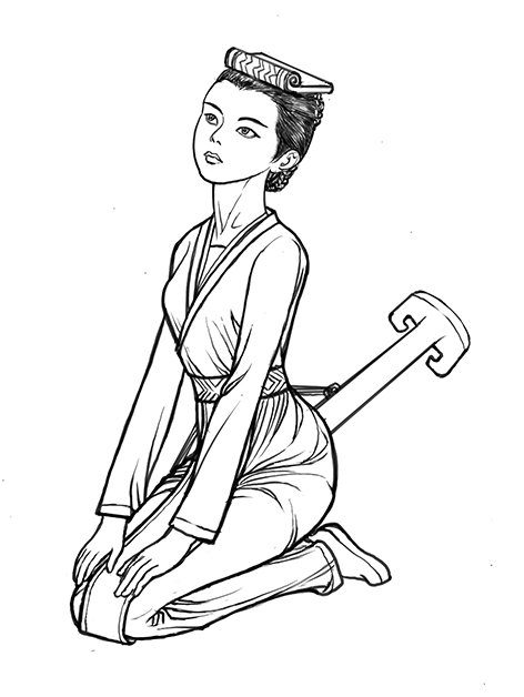 要研究商代服饰,就离不开妇好墓出土的这一件跪坐玉人像.