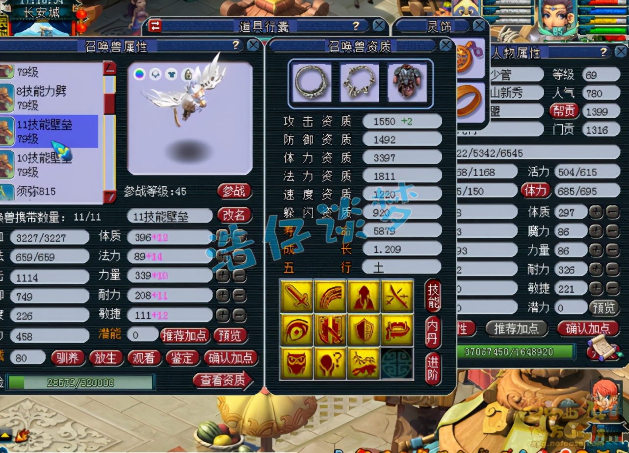 梦幻西游：重金入手69女儿村，无级别装备PK宝宝，搭配完美