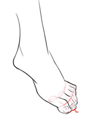 脚怎么画才性感教你3分钟画本本美脚画法