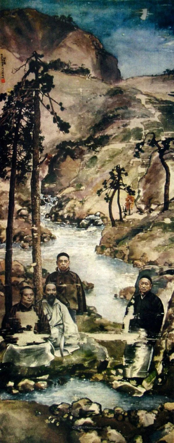 中国近代绘画之父—徐悲鸿油画作品,他的绘画有多种风格
