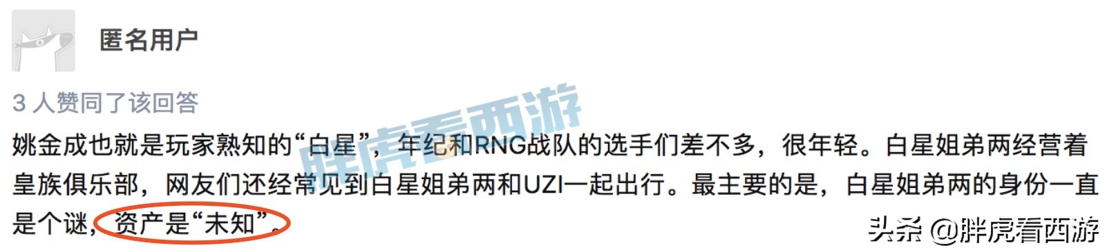 梦幻西游：RNG老板白星加盟紫禁城，曾花3个亿抹平俱乐部债务