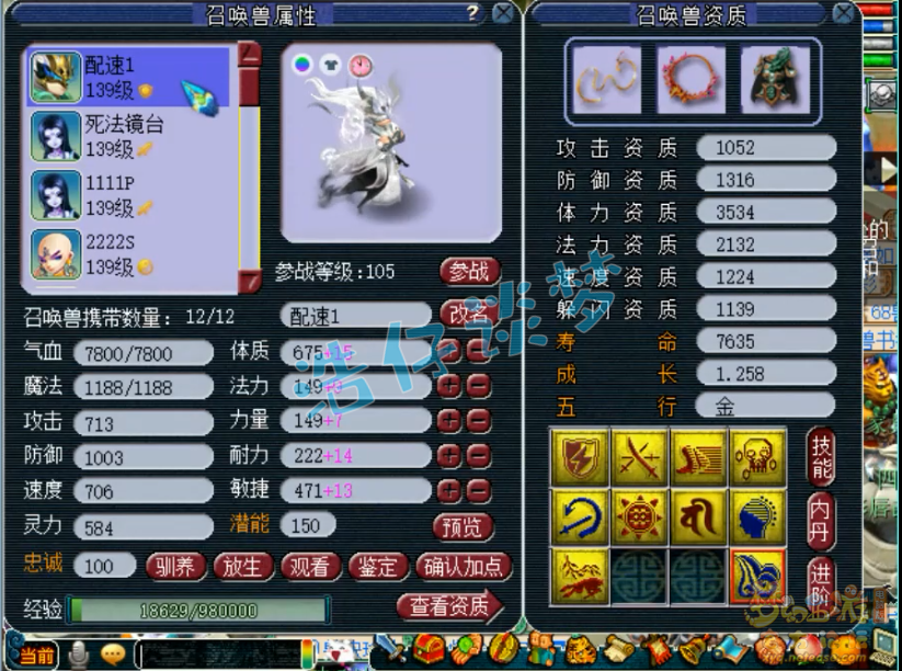 梦幻西游：超一线129普陀，全身愤怒6特技，普通玩家的梦想