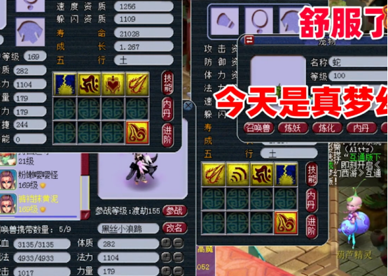 梦幻西游：颜值和实力都不能少！剩一蓝的成品猫灵完美改书