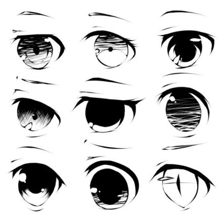 超简单二次元女生眼睛画法教程!