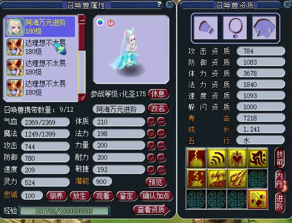 梦幻西游：牡丹亭175级主力方寸山展示，各种装备宝宝都超一线