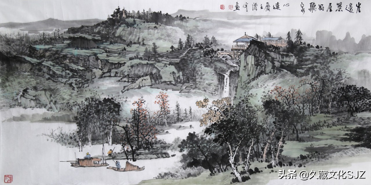 许澄宇水墨山水画一组