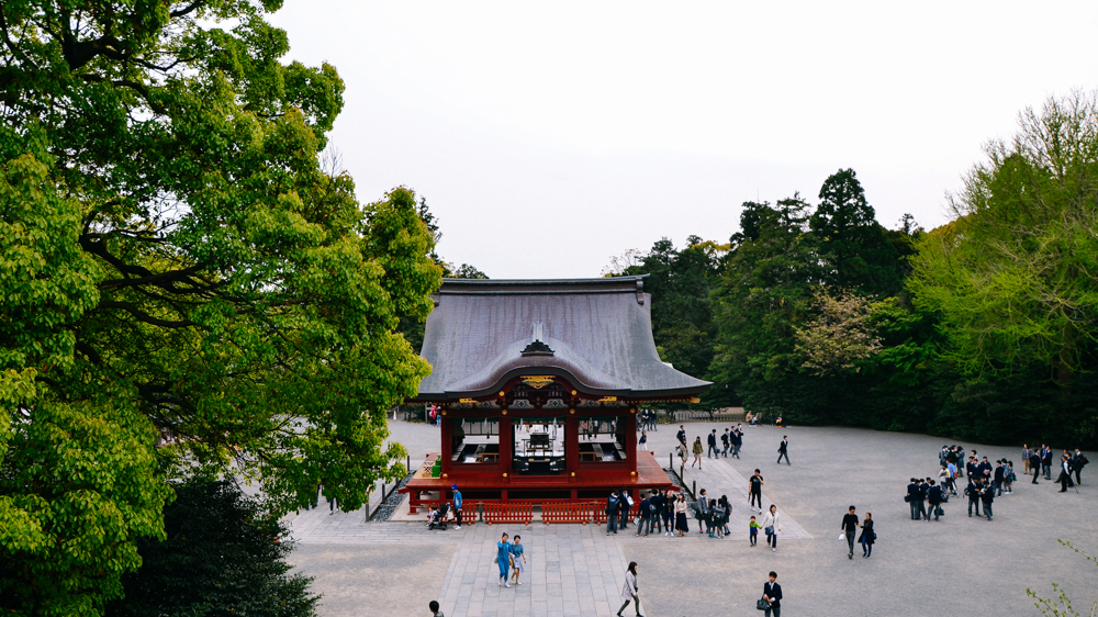 鹤岗八幡宫镰仓地标建筑物十分古朴