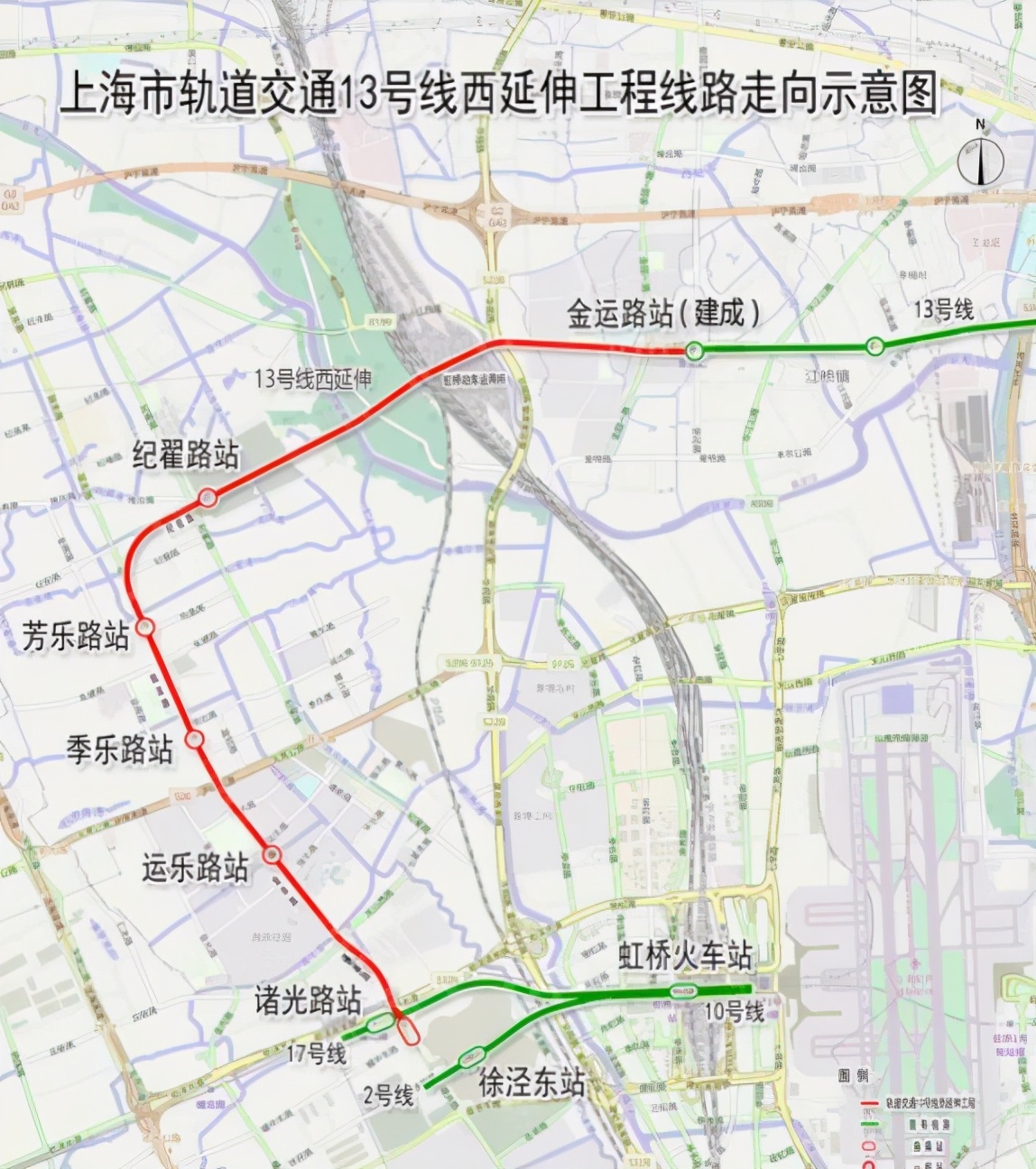 上海一条地铁的西延线提上建设日程就在月底开工长约96千米