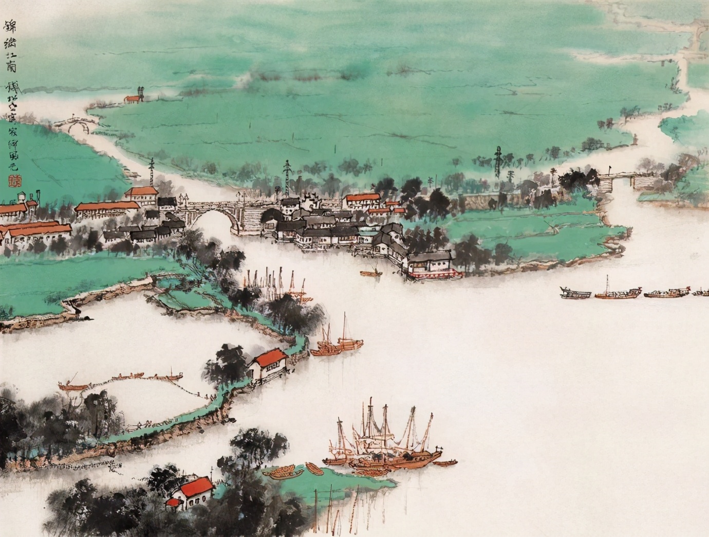 [转载]钱松岩最新山水画作品欣赏