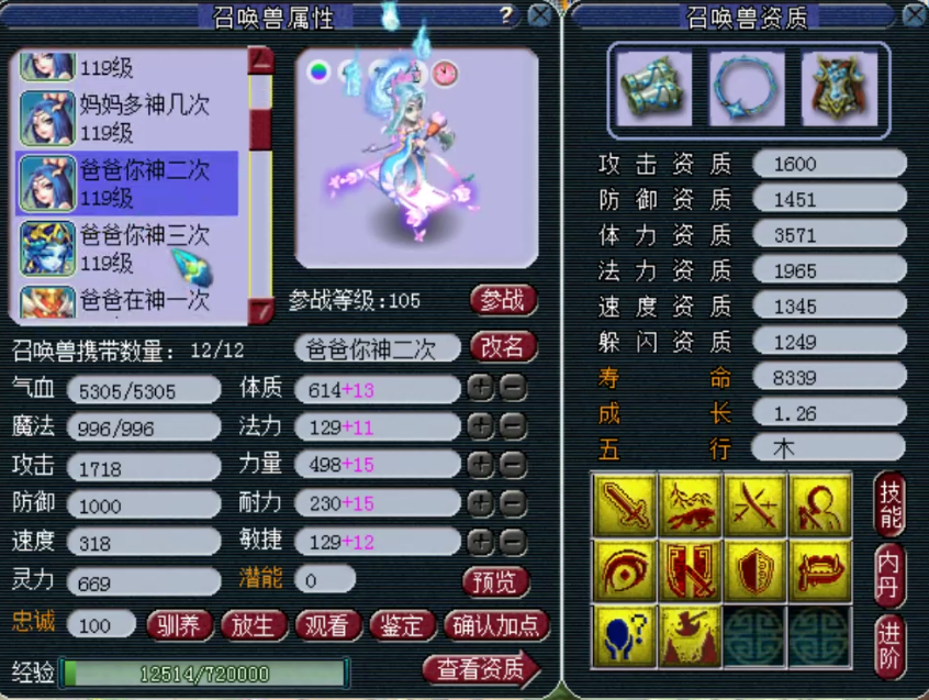 梦幻西游：神威前三普陀展示，三件无级别特技，宝宝比装备都贵