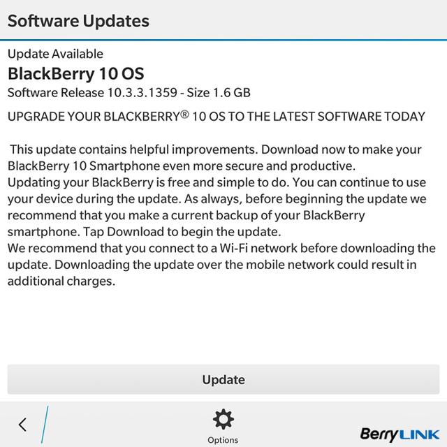 黑莓官方正式发布10.3.3系统OS10.3.3.2049