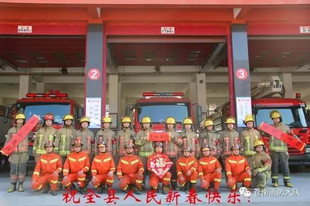 苍南消防祝全县人民新春快乐，阖家幸福！