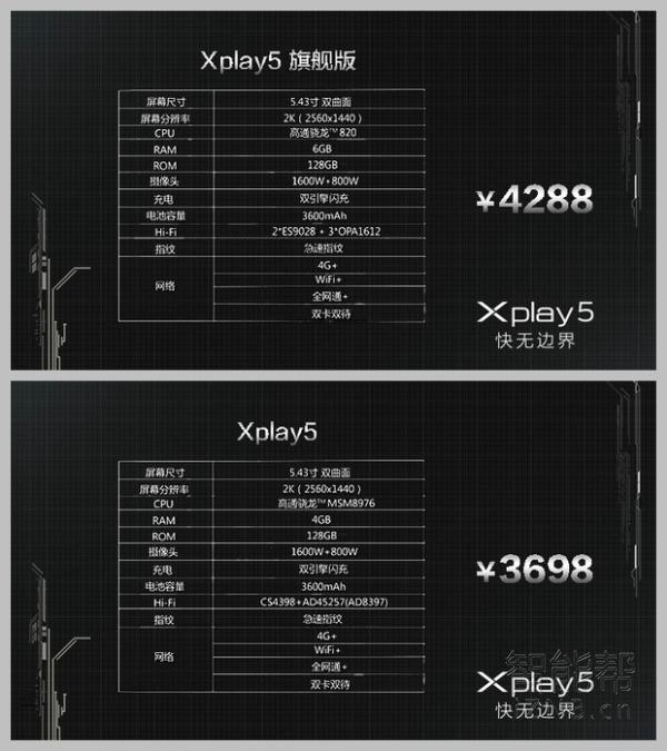 vivo Xplay三秒和 vivo Xplay5 HiFi音色比照检测