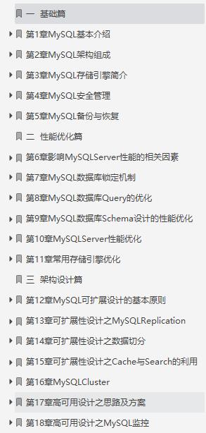 膜拜！MySQL知识体系全解：性能优化+架构设计+面试宝典