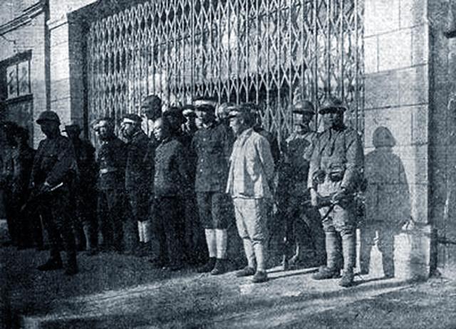 九一八事变中，武装抗日被俘的沈阳警察